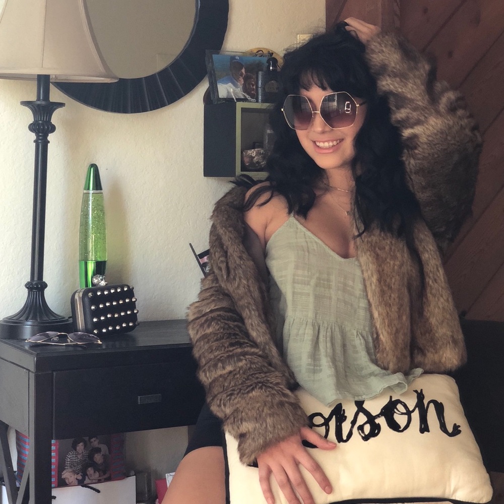 Hollister fur jacket